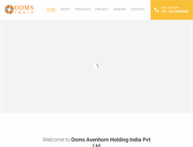 Tablet Screenshot of oomsindia.com